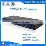 1U 19'' Standard 4PON EPON OLT Optical Line Terminal Support L3 Function With Cisco Style CLI and Easy NMS Management System