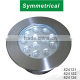 JP-824121 12*1w stainless steel deck light,outdoor led recessed uplight