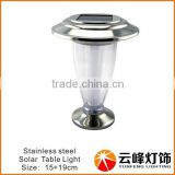 stainless steel solar garden table lamp atmosphere lamp