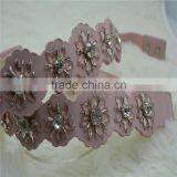 Elastic Rhinestone PU Leather Garment Dress Belt for Women thumbnail-2