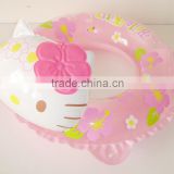 Promotional customized inflatable swim ring baby animal cartoon ring for infant