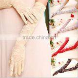 Sun Protection Women Summer Driving Black Cheap Lace Gloves thumbnail-2