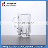 LongRun 160ml Beautiful Carved Bottom Transparent Drinking Glass.wholesale