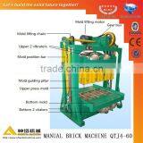 Low Cost SHENTA QTJ4-60 Manual Concrete Block Moulding Machine