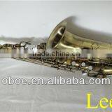Woodwind Musical Instrument Antique Bronze Finish Eb Brass Soprano Saxophone--333B thumbnail-1