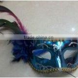 hot sell shining party mask in blue color with small MOQ