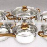 12pcs Stainless Steel Cookware Set
