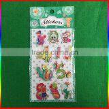 Animal Number Embossed PVC Stickers for Children