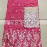 Haniye 2016 Nigerian George Fabric With Blouse/ Raw Silk George in Switzerland Wholesale Indian George Lace Fabric/PLG03-10 thumbnail-2