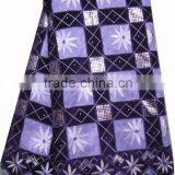 African Organza Lace With Sequins Embroidery CL8097-1 Purple thumbnail-1
