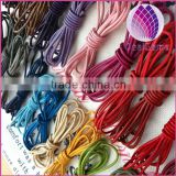 wholesale price 3mm round real leather cord for making bracelets jewelry round leather string