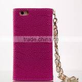 2015 Latest Design Pearl Chain Tote Bag Design Leather Cell Phone Case for Iphone 6 thumbnail-4