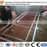 Powder Coated Chain Link Fence With Galvanized Pipe Frame Crowd Control Barrier