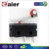 Micro Lever Switch With Roller Lever, Pcb Terminals,Kw4-5 thumbnail-1