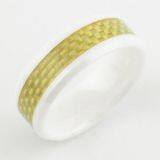 Brown Zirconia Ceramic Jewelry For Women , Fashion Anniversary Ring thumbnail-3