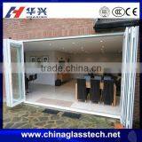Sound Heat Insulated Aluminium Alloy Glass Economic Folding Doors Price thumbnail-1