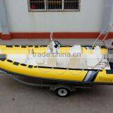 China CE Approved 5.2m Rigid Hull Fiberglass Inflatable Boat thumbnail-5