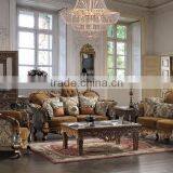 American Style Living Room Fabric Sofa/Antique Living Room Sofa Set (MOQ=1 Set) thumbnail-6