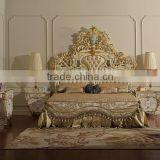 European Italian Designed Royal Palace Furniture Set, Elegant Bouquet With Vase Decorated Bedroom Furniture Set thumbnail-2