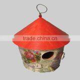 Top Quality Handmade Wooden Bird Hose/pet House, Decorated Wooden Bird House thumbnail-4