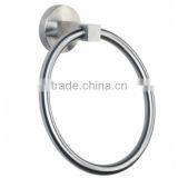 Jiangmen Factory Bathroom Wall Mounted Stainless Steel Towel Ring Chrome thumbnail-5