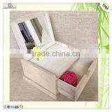 Makeup Tools Colored Layer Drawer Mirror Wooden Box thumbnail-2