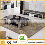 Xinqing Furniture High Gloss Metal Tempered Glass Coffee Table C338 thumbnail-1