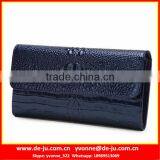 Long Black Top Grain Leather Wallet thumbnail-1