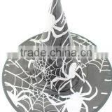 Halloween Costume Cobweb Wizard Black Witch Hat thumbnail-2