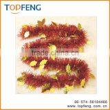Christmas Tinsel With Leaves/stage Decoration for Festival/christmas Wired Tinsel Garland thumbnail-1