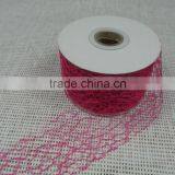 Hot Sale 100%polyester Types of Stone Mesh Fabric for Ribbon thumbnail-3