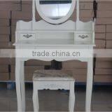 Vanity Dressing Table With Mirror With Stool thumbnail-2