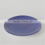 Color Glazed Porcelain Coupe Shape Dinner Plate thumbnail-2