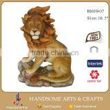 6 Inch Resin Home Decoration Lie Lion Animal Statues for Sale thumbnail-5