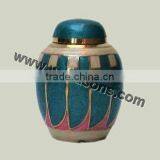 Metal Fancy Urns | 600 Cubic Inch Urn | Budget Urns | Burial Urns for Sale thumbnail-1