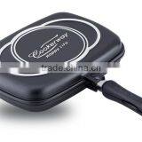 Non-stick Square Double Frying Pan thumbnail-1