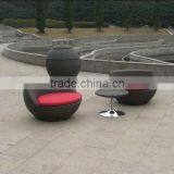 Rattan Coffee Table and Chairs for Patio, Yard, Coffee Shop thumbnail-4