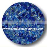 Lapis Lazuli Coffee Table Top, Round Lapis Lazuli Table Top thumbnail-1