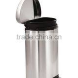 Rectangle Stainless Steel Foot Pedal Trash Can With Plastic Lid thumbnail-3
