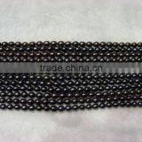 AAA 16 Inches 9-10mm Brown Rice Shape Freshwater Pearl Strand thumbnail-1