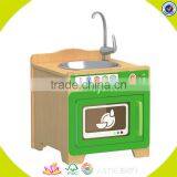 Wholesale Preschool Kitchen Furniture Toy, Wooden Pretend Kitchen Toy, Best Design Children Wooden Pretend Kitchen Toy W10C273 thumbnail-4