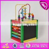 Best Educational Bead Maze Toys Mini Wooden Kids Activity Cube W11B142 thumbnail-1