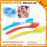 BPA Free Flexible Soup Spoon, Silicone Baby Spoon thumbnail-1