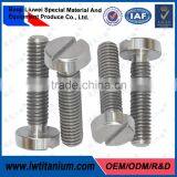 DIN85 Gr2/Gr5 M4x10mm Titanium Cheese Head Slotted Screw thumbnail-1