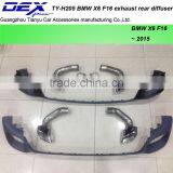 Carbon Fiber Exhaust Tip Racing Exhaust Tail Pipe PP Rear Diffuser for B~MW X6 F16 Muffler Tip thumbnail-1
