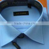 Classic Blue Ofiice Shirts For Man Mercerized Cotton Shirts thumbnail-2