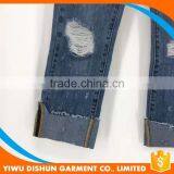 Women China Wholesale Fashion Ripped Rolling up Jeans thumbnail-2