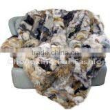 CX-D-61 100% New Zealand Fox Fur Handmade Residential House Carpet and Rug thumbnail-1