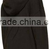 French Terry Hoodie at Hood Text Emdroidery Printed in White at Frontrib Knit Cuff Rib Knit Hem Tonal Stitching 100% Cotton thumbnail-3