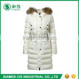 Latest Fashion Winter Korean Style White Lady Goose Down Long Coat thumbnail-1